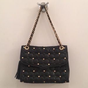 Rebecca Minkoff Leather Studded Quilted Affair Bag